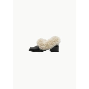 샵아모멘토 [주문제작] 아모멘토 24FW FUR ROUNDED LOAFER