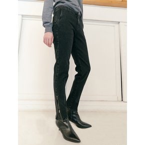 WASHING SLIM DENIM PANTS_BLACK