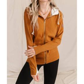 4709312 AMPERSAND AVE Fullzip Sweatshirt In Hey Boo