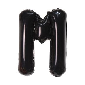35cm 알파벳 호일 풍선 블랙 M 생일이벤트 문자풍선 16인치