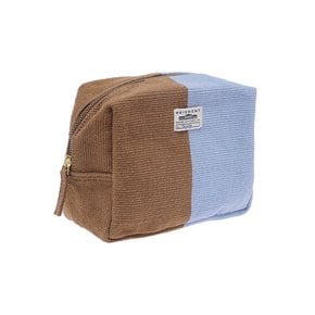 [모아몽] POUCH N°38 BLOCK COFFEE/BLUE_POC4403810