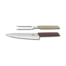 VICTORINOX 2 6.9096.21G (빅토리 녹스) 카빙 세트 멀티 컬러 개 세트 스위스 모던 쇠고기 칼