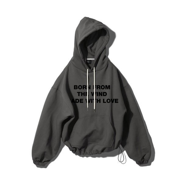 MWL STRING HOODIE - PIGMENT BLACK
