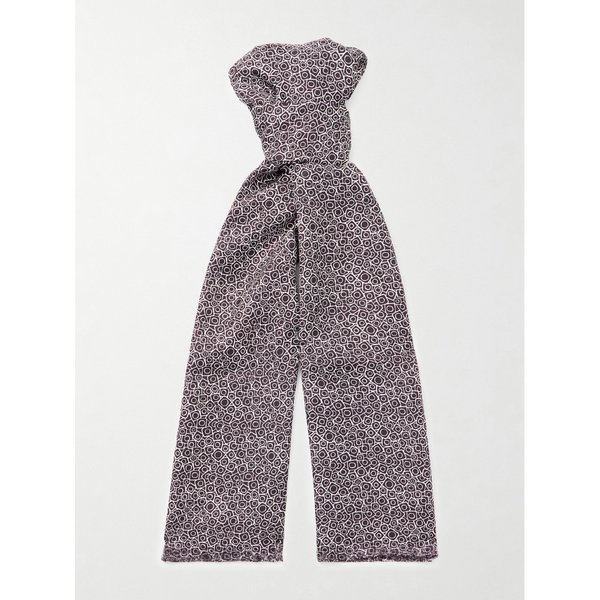 샤르베 프린트 실크 보일 스카프 46376663162965297