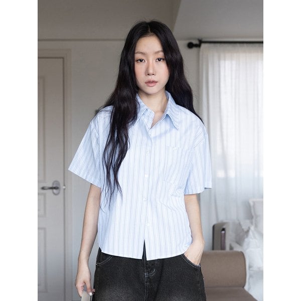 BREEZE STRIPE SHORT SLEEVE SHIRT (2COLOR)