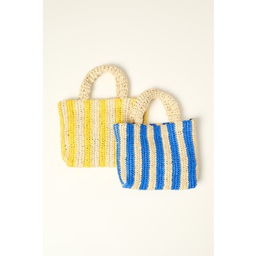 BCBG 스트라이프 핸들 BAG B4M0A301