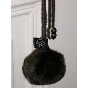 Fur Key Ring_Small_Brown