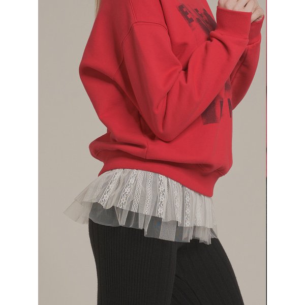 Lace Layered Wrap Skirt _ White