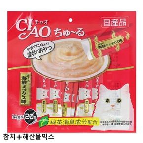 이나바 챠오 츄루 참치-해산물믹스 1팩 20p