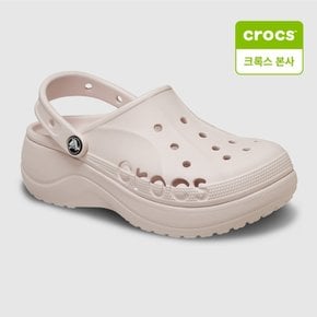[크록스 본사] 바야 플랫폼 클로그 베어리 핑크 208186-6PI