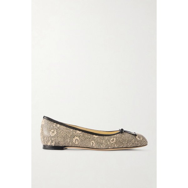 베랄리 리자드 이펙트 가죽 발레리나 플랫 슈즈 46376663162937228