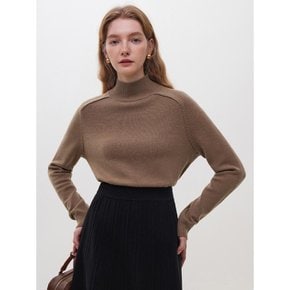 WD_Shoulder line woolen top_BROWN