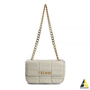 셀린느 CHAIN SHOULDER BAG MATELASSE MONOCHROME IN QUILTED CALFSKIN (111273EYD 01HT)