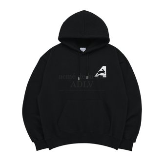 아크메드라비 BIG A LOGO RABBIT HOODIE BLACK-빅A레빗