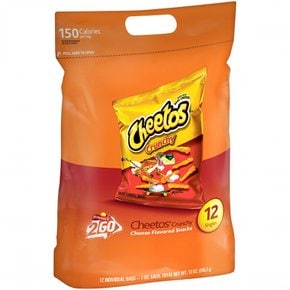 Cheetos치토스 프리토 레이 2GO 치토스 크런치 치즈 맛 스낵, 28g, 12개입