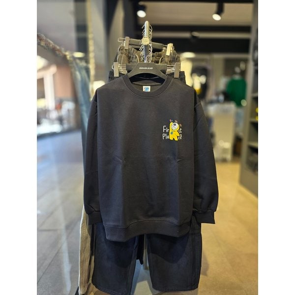 [시흥점] 윷놀이 세미오버핏 맨투맨(남여공용)/JGZZ22913BK