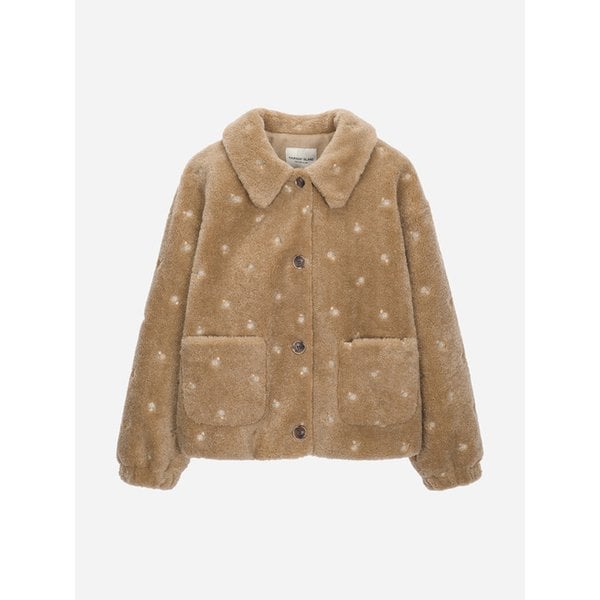 플라워자수 블루종 퍼 점퍼_T258MLT341W