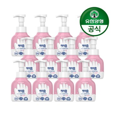  [유한양행] 해피홈 SAFE365 핸드워시 용기형 350mL 핑크포레향 12개