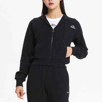 뉴발란스 NB WOMEN 소프트 골지 후드형 투웨이 집업 (SLIM FIT) NBMDE3W802-19