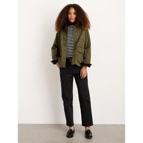 Mel Jacket In Herringbone Cotton Military Olive (VV3939AW1J)