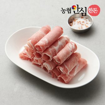 농협안심한돈 [냉동] 국내산 한돈 뒷다리살 저지방 대패 구이용 1.8kg (300gx6팩)