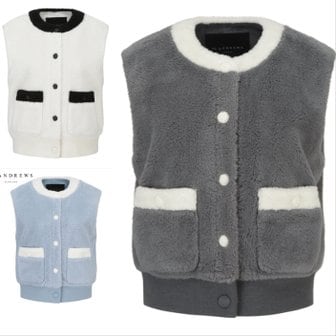 세인트앤드류스 (골프양말증정) FW 여성 페이크FUR VEST(821C4JV277)