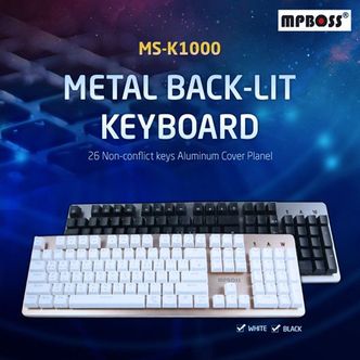  엠피보스 게이밍키보드/MS-K1000/LED/24멀티키/