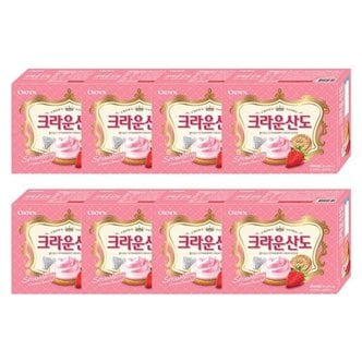  크라운 산도 딸기 크림 치즈 323g 8개 1Box 간식