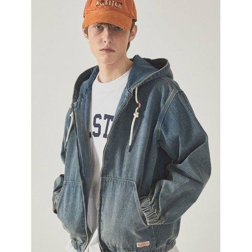 후아유 Denim Hoodie Zip-up WHJKF2293U