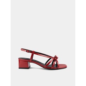 Daisy ribbon sandals / red [데이지 리본 샌들 / 레드] 4CM