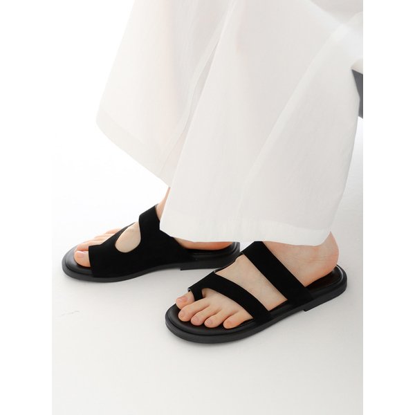 Double Strap Sandal_26039_black
