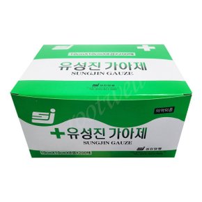 양행 유성진 가아제(10 cm /8겹 / 200매) x 1박스 거즈.상처드레싱 위생적인 이중포장