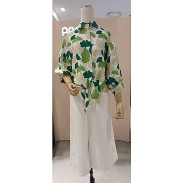 파프리카 루미앤플로프린트 타이업 셔츠SK2BL708J