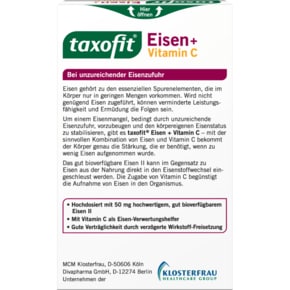 탁소피트 taxofit 철분+비타민C 40캡슐