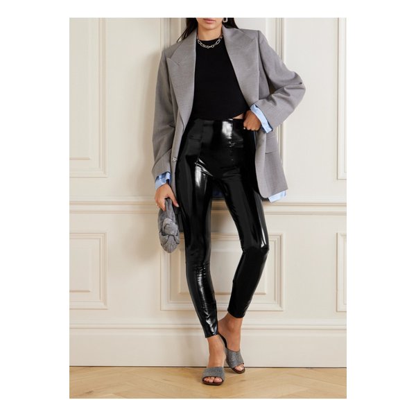 인조 페이턴트 가죽 레깅스 블랙 1647597329955044