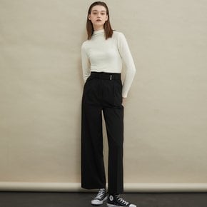 Martin highwaist wide slacks Black