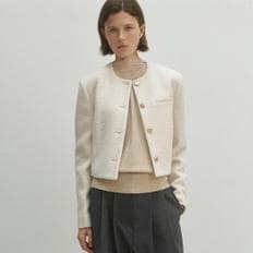 나인 JANE SOLID TWEED JACKET JK2964SG