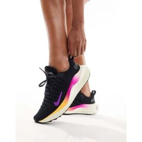 4737111 Nike ReactX Infinity Run 4 sneakers in black and violet