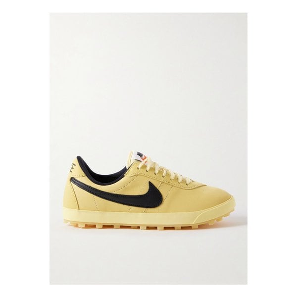 아스트로그래버 가죽 트리밍 누벅 스니커즈 옐로 46376663162939248