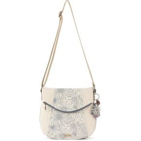 미국 삭루츠 가방 크로스백 Sakroots Artist Circle Foldover Crossbody Lake Flower Garden 187