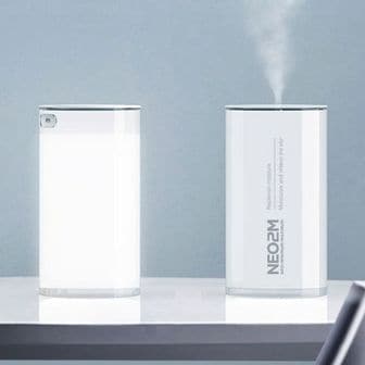 오너클랜 모던스타일 LED무드등 가습기 USB 미니가습기 400ml