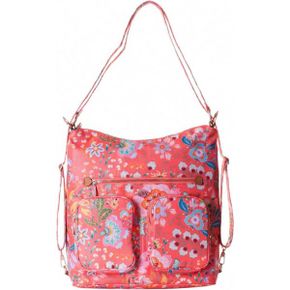 독일 오일릴리 가방 백팩 1830948 Oilily Aqua Sits Hot Coral Hobo Backpack multicoloured