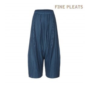 [FINE PLEATS] 피네 플리츠 배기팬츠 쓰리 청록