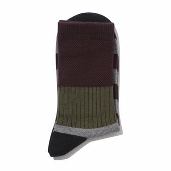 커스텀멜로우 color block stripe socks _CALAX24524BRX