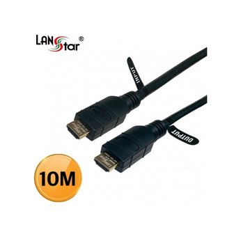 엠지솔루션 D[10949] 칩셋 내장(CLX1602) HDMI 케이블 4Kx2K 60Hz, black, 10M