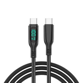 보바 C TO C 100W 디스플레이 초고속 케이블 VA-221