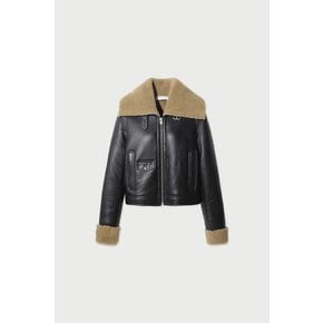 [여주점] [이로] 여성 ZHERASPE2 시어링 가죽자켓 IOUDA24102BKX