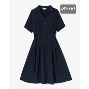 센텀점 구매시 양말 증정 25SS 여성 플레어 반팔 셔츠 드레스 EF136E-55G