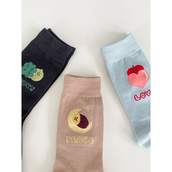 [ 세컨드모닝 X 봉주르마치 ] 레터링 삭스