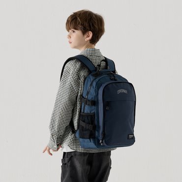 커버낫 키즈 컬리지 로고 백팩 네이비 CK2500BP04NA